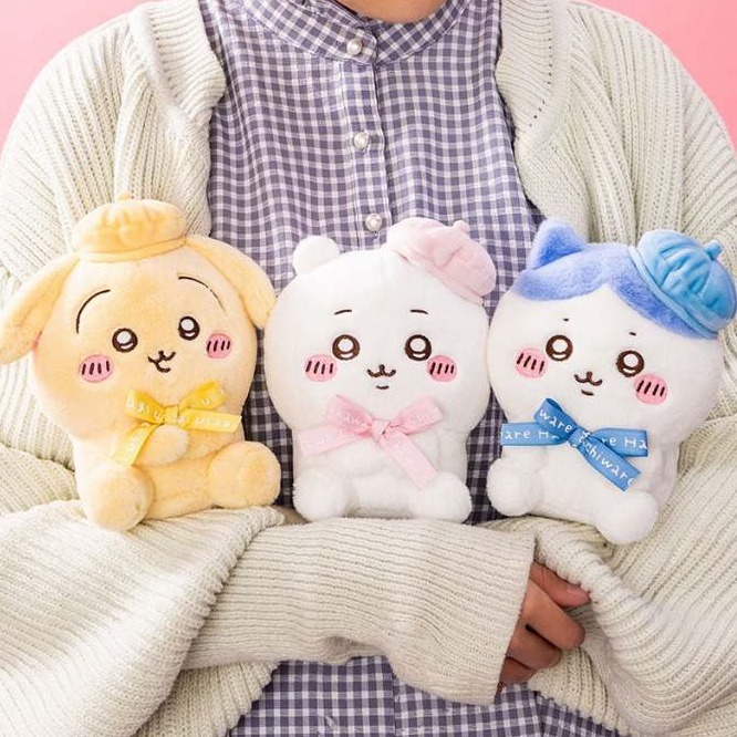 Chiikawa｜㊣｜吉伊卡哇｜ちいかわ｜東京限定｜貝雷帽｜坐姿娃娃-細節圖2