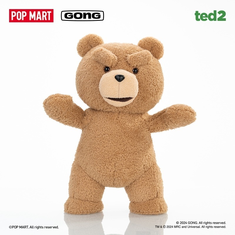 POPMART｜㊣｜泡泡瑪特｜熊麻吉｜TED2｜全身可動玩偶-細節圖2