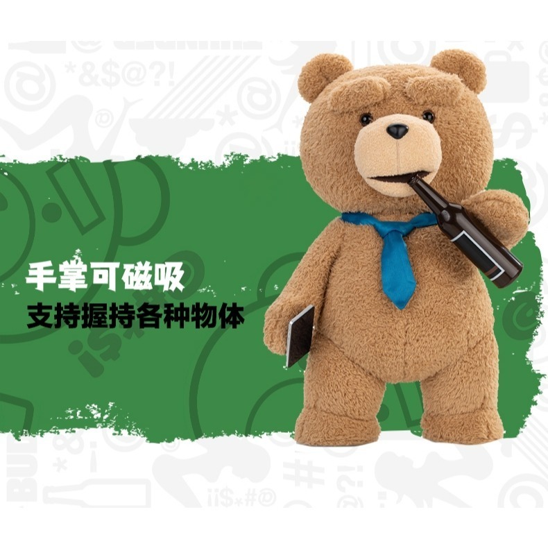 POPMART｜㊣｜泡泡瑪特｜熊麻吉｜TED2｜全身可動玩偶-細節圖4