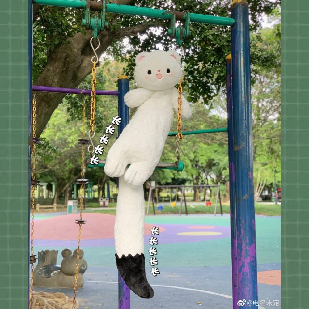 電名未定｜瑪莎拉貂｜棉花娃娃｜毛絨玩具｜雪貂模型抱枕-細節圖3