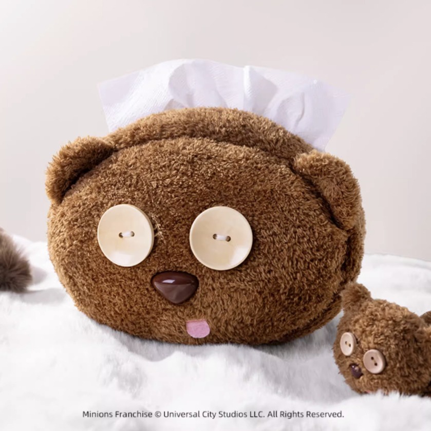 Minions｜㊣｜小小兵｜中國環球｜Bob and Tim熊｜Bobtim周邊｜毛絨收納包｜收納盒-細節圖4