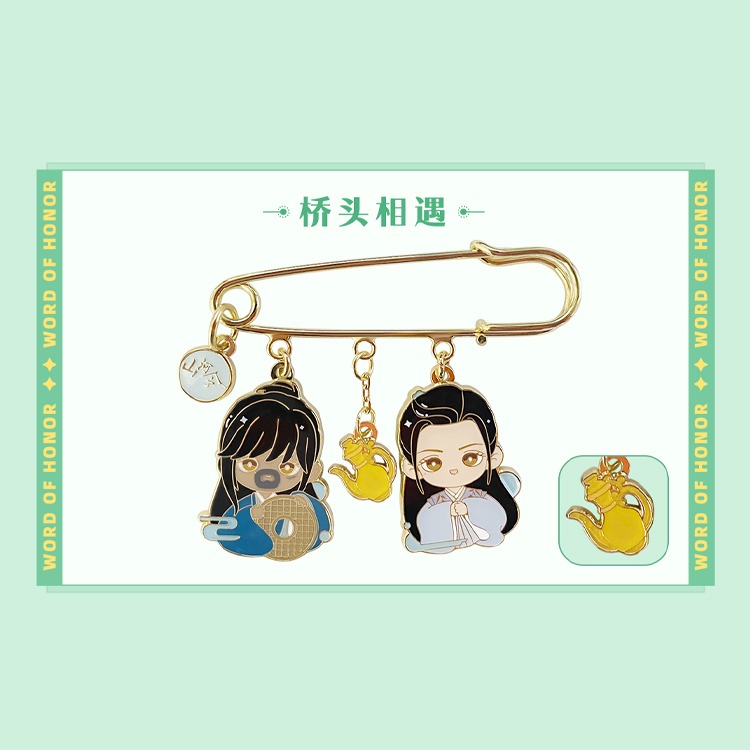 山河令｜㊣｜錦鯉拿趣｜優酷模玩｜TOFU｜SAMI ｜官方聯名IP｜正版周邊｜官方Ｑ版系列徽章-規格圖1