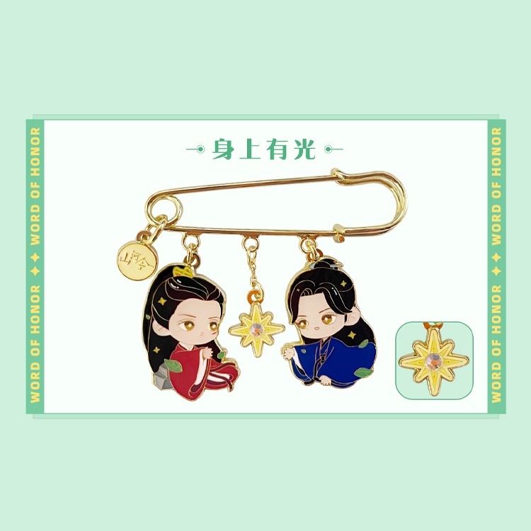 山河令｜㊣｜錦鯉拿趣｜優酷模玩｜TOFU｜SAMI ｜官方聯名IP｜正版周邊｜官方Ｑ版系列徽章-規格圖1