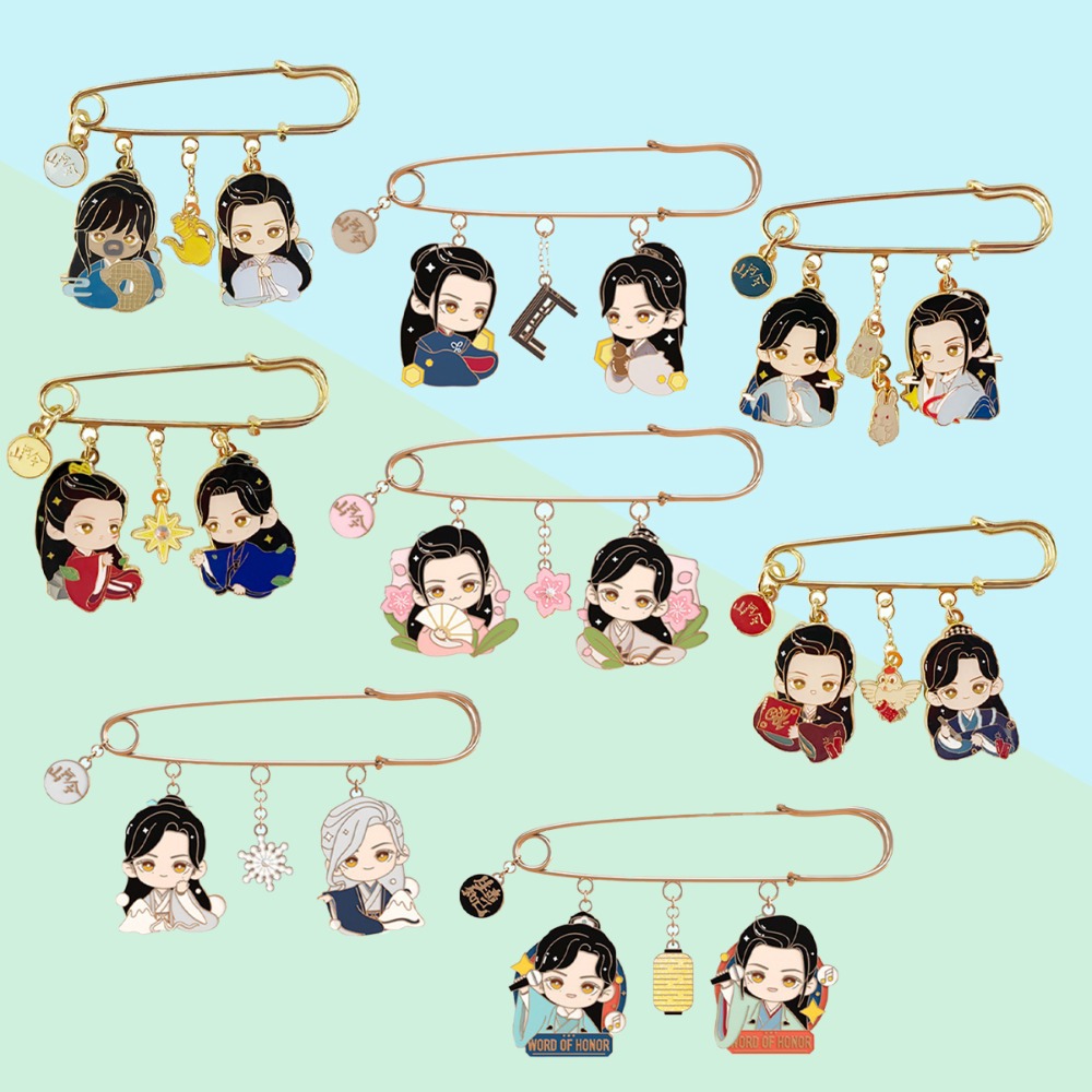 山河令｜㊣｜錦鯉拿趣｜優酷模玩｜TOFU｜SAMI ｜官方聯名IP｜正版周邊｜官方Ｑ版系列徽章-規格圖1