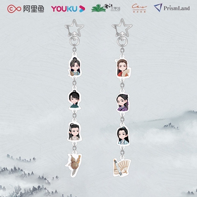 山河令｜㊣｜掛飾｜吊飾｜鑰匙圈｜龍蝦扣-規格圖1