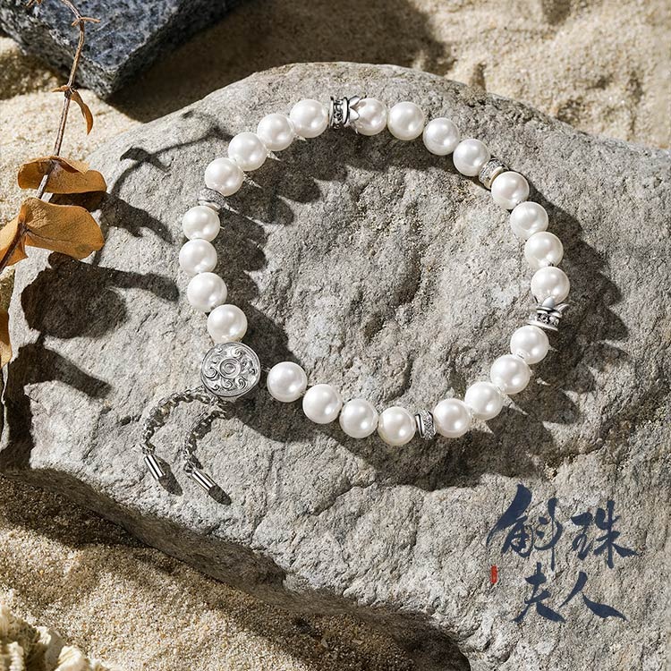 斛珠夫人｜㊣｜娛影文創｜海市/方諸｜珍珠手鍊-細節圖4