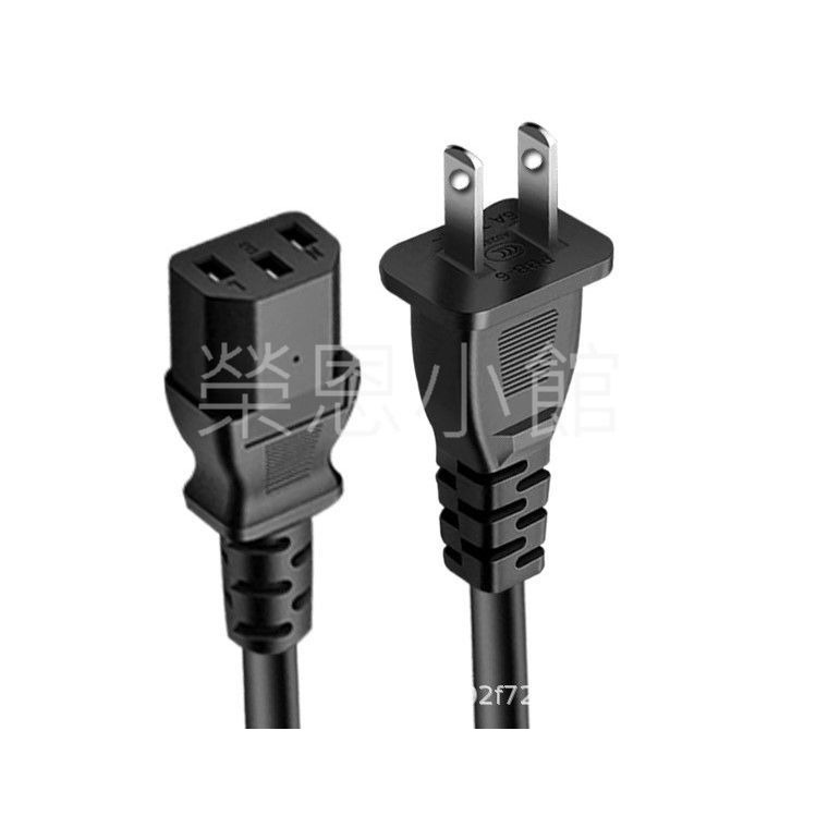 電源線  2200W 米老鼠線 品字電源線 二孔轉三孔 電腦電源線 電器電源線 螢幕電源線 家電電源線 三孔電源線-細節圖2