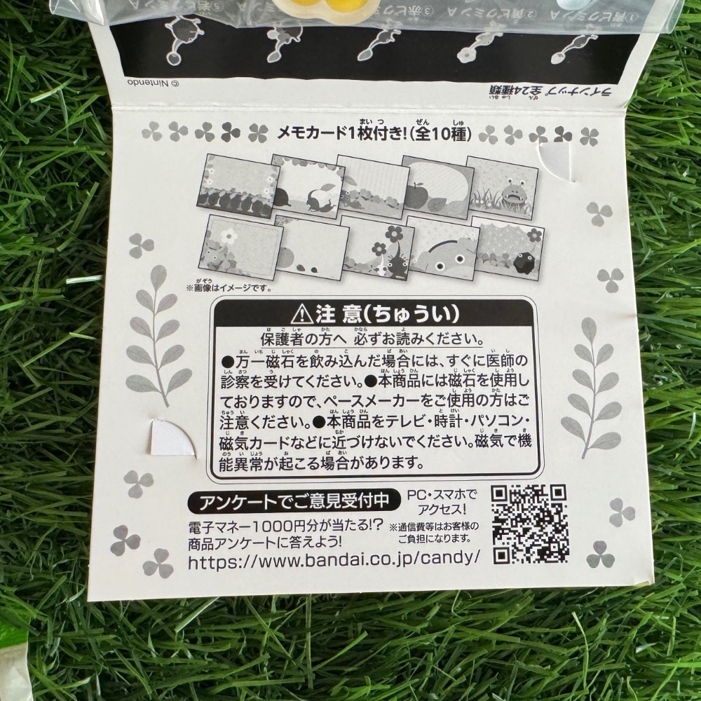 正版任天堂授權 萬代食玩 皮克敏壓克力磁鐵盲包-細節圖3