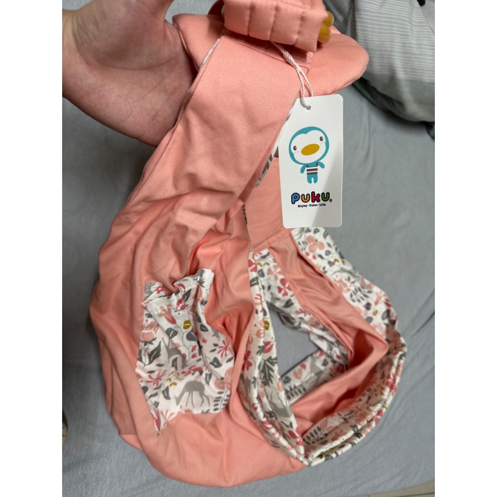 PUKU粉色企鵝 Lite多功能環抱背巾-細節圖3