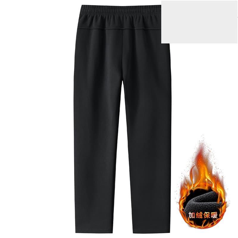 定製褲子男冬季刷毛加厚運動褲男素色男褲批髮長褲男休閒褲-細節圖2