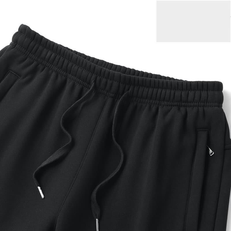 定製褲子男冬季刷毛加厚運動褲男素色男褲批髮長褲男休閒褲-細節圖3