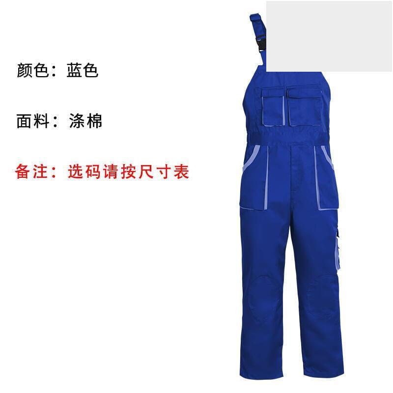 工廠直銷多口袋機修連身揹帶褲工作服男工程機電吊帶工裝訂製logo-細節圖3