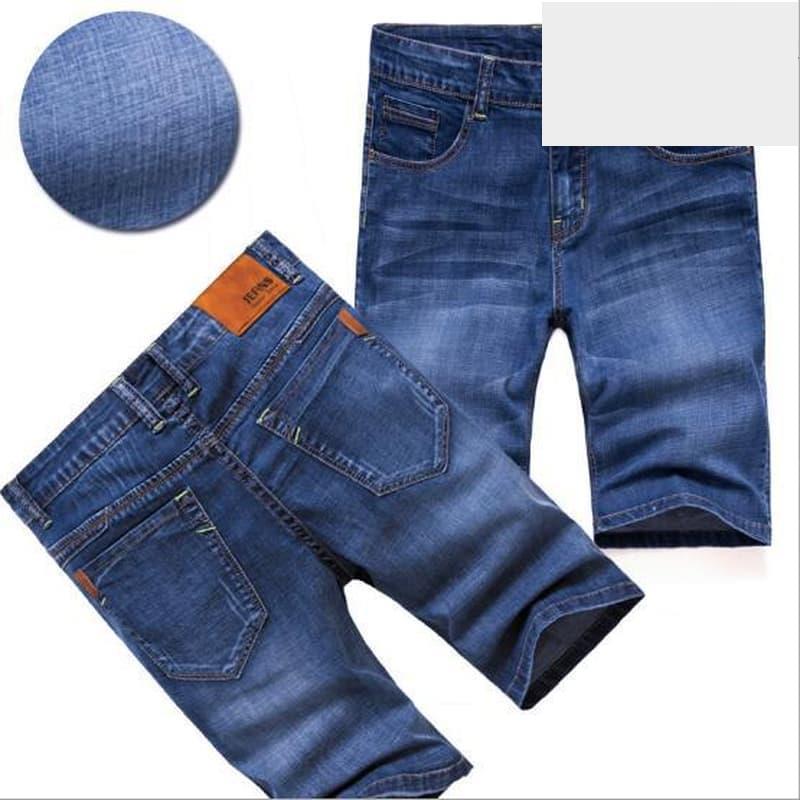 男士彈力牛仔短褲男百搭夏季五分褲潮薄款休閒青年五分褲5分馬褲-細節圖4