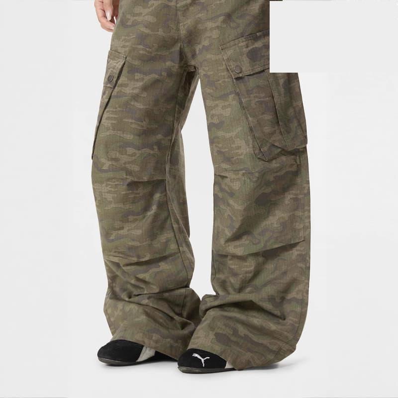 好物優選縱馳衣社美式復古秋季迷彩褲廢土風寬鬆大口袋工裝褲休閒長褲-細節圖4