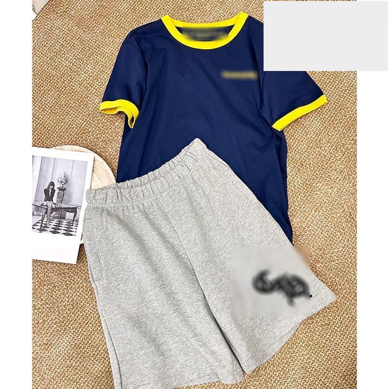 正確版原標克羅25新款花灰梵文標識短褲寬鬆版型男女款xy4888-細節圖2