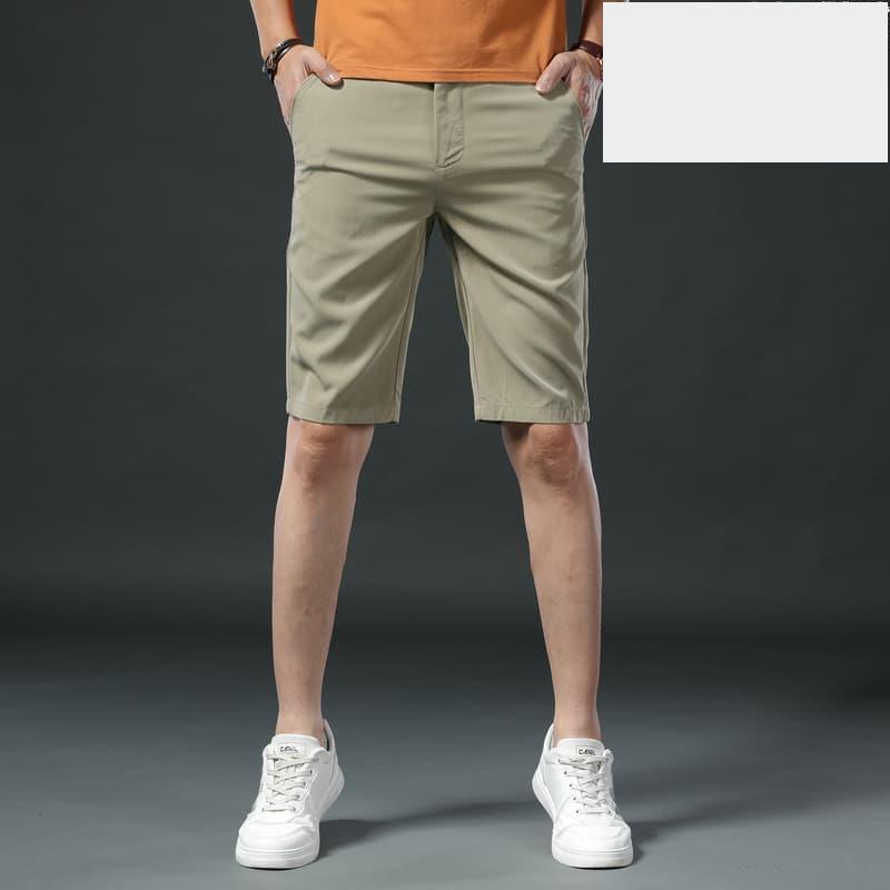 免運冰絲超薄銅氨絲短褲男外穿夏季沙灘運動五分馬褲休閒速乾56分五分褲-細節圖2