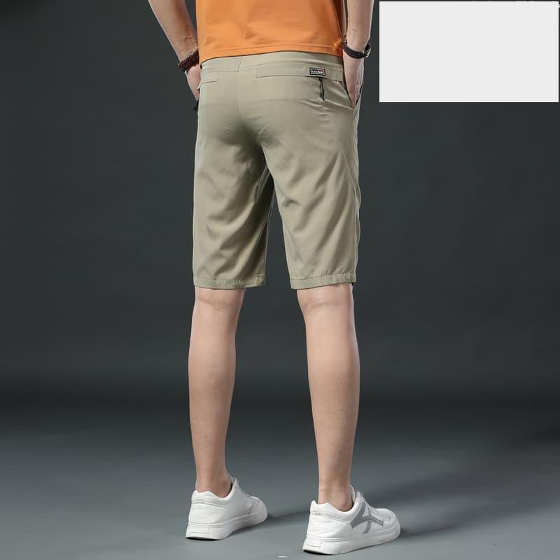 免運冰絲超薄銅氨絲短褲男外穿夏季沙灘運動五分馬褲休閒速乾56分五分褲-細節圖4