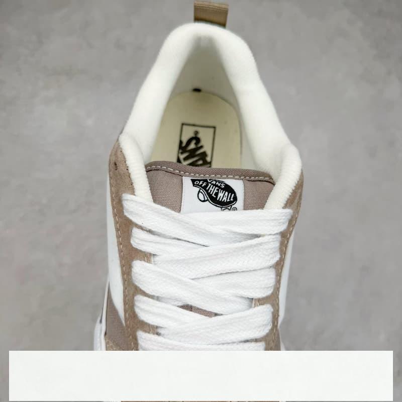 vans 鞋 Knu Skool VLT 卡其灰官方新款 復古休閒胖胖麵包鞋 vans滑板鞋 vans鞋子冰冰-細節圖5