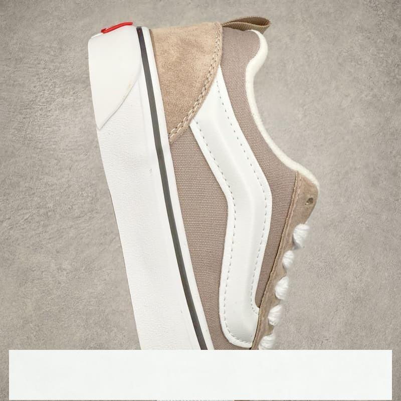 vans 鞋 Knu Skool VLT 卡其灰官方新款 復古休閒胖胖麵包鞋 vans滑板鞋 vans鞋子冰冰-細節圖6