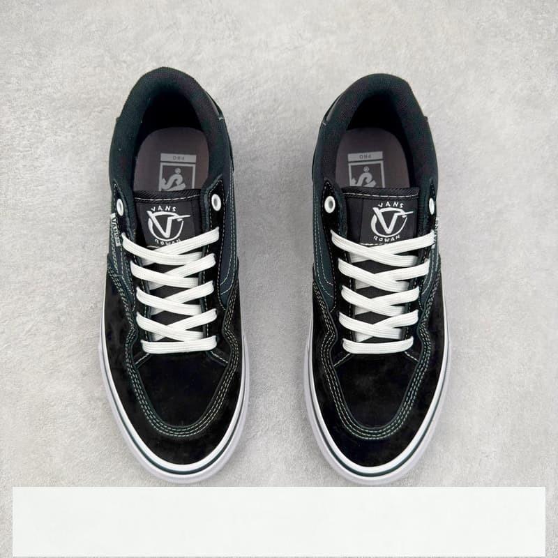 Vans Skate Rowan Pro 黑白黑經典百搭 輕便舒適專業滑板鞋冰冰-細節圖2