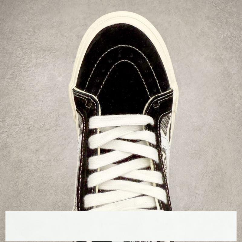 vans 鞋 Sk8-Mid SNS 黑白塗鴉中筒硫化帆布鞋 vans滑板鞋 vans鞋子冰冰-細節圖4