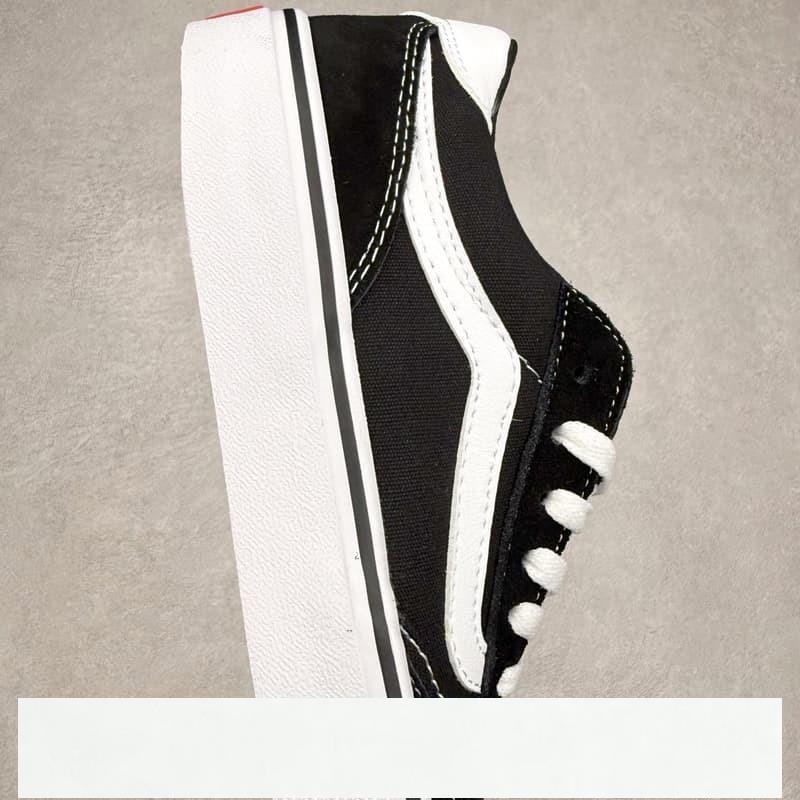 vans 鞋 Brooklyn LS 黑色 範斯官方 硫化簡約復古板鞋 vans滑板鞋 vans鞋子冰冰-細節圖6