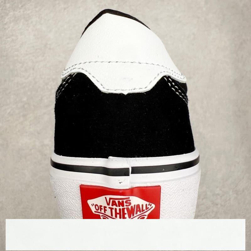 vans 鞋 Brooklyn LS 黑色 範斯官方 硫化簡約復古板鞋 vans滑板鞋 vans鞋子冰冰-細節圖7