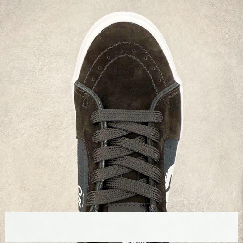vans 鞋 Sk8-Low 黑白字母防滑耐磨硫化帆布鞋 vans滑板鞋 vans鞋子冰冰-細節圖4