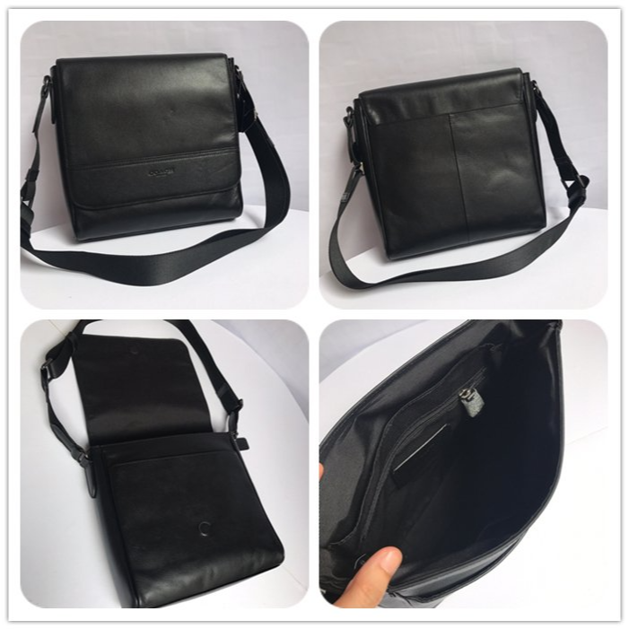 COACH 73340 73339 68015 新款男士商務休閒翻蓋包-細節圖3