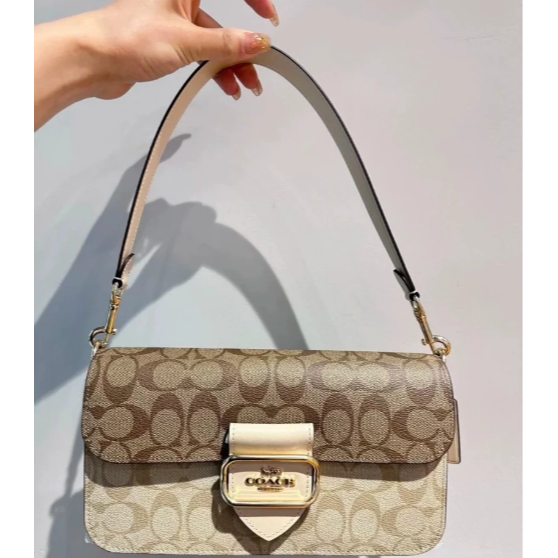 蔻馳Morgan27法棍包酒神包腋下包Coach女包-細節圖2