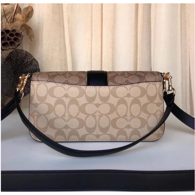 蔻馳Caoch酒神包Tabby26法棍單肩斜挎手提包-細節圖4