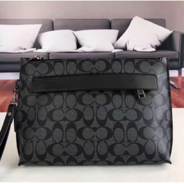 Coach蔻馳男士手拿包大容量男手包斜挎包手提包-細節圖2