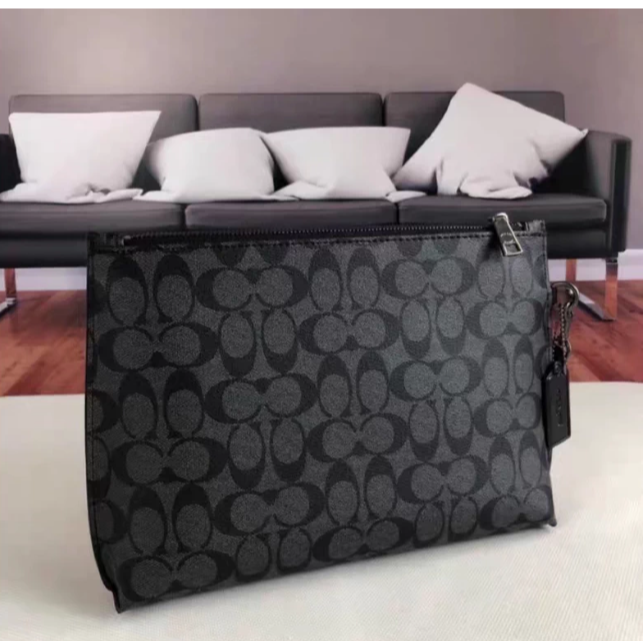 Coach蔻馳男士手拿包大容量男手包斜挎包手提包-細節圖3