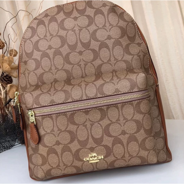 coach蔻馳男女雙肩包大號書包|||-細節圖3