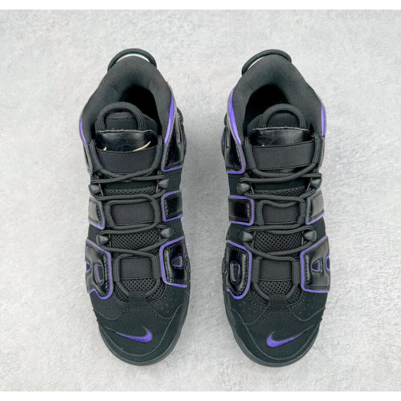耐吉 Nike Air More Uptempo 皮蓬大AIR復古籃球鞋 運動鞋 公司貨 黑紫-細節圖2