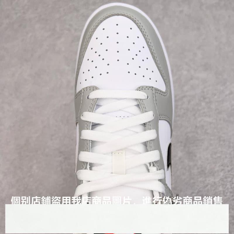 耐吉 Nike Dunk Low 男女低筒休閒運動滑板 灰白黑彩票 DR9654-001東東-細節圖4