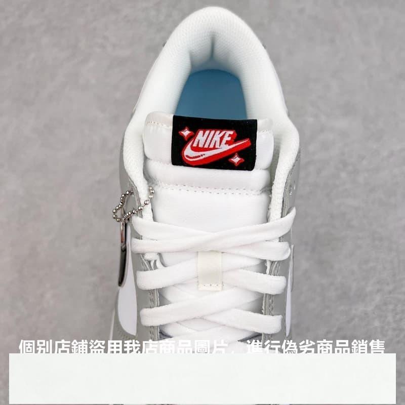 耐吉 Nike Dunk Low 男女低筒休閒運動滑板 灰白黑彩票 DR9654-001東東-細節圖5