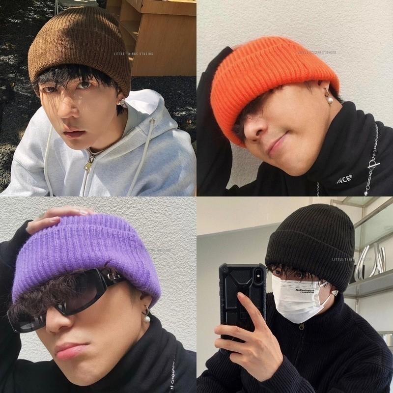 現貨 11色 人人必備 細針織 短毛帽 咖啡色帽子 保暖帽子 素面 毛線帽 護耳帽 毛帽 大頭圍-細節圖2