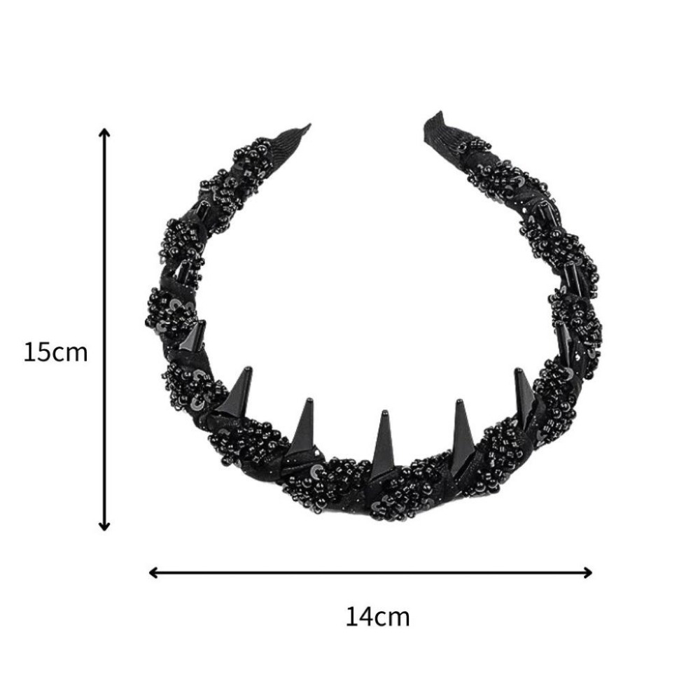 髮箍 澎髮 髮飾 高顱頂 正反兩戴 抓力強 扁塌髮 輕奢 質感 蓬蓬 髮箍 王妃 閃鑽 包鑽 水鑽 閃鑽 SA064-細節圖8