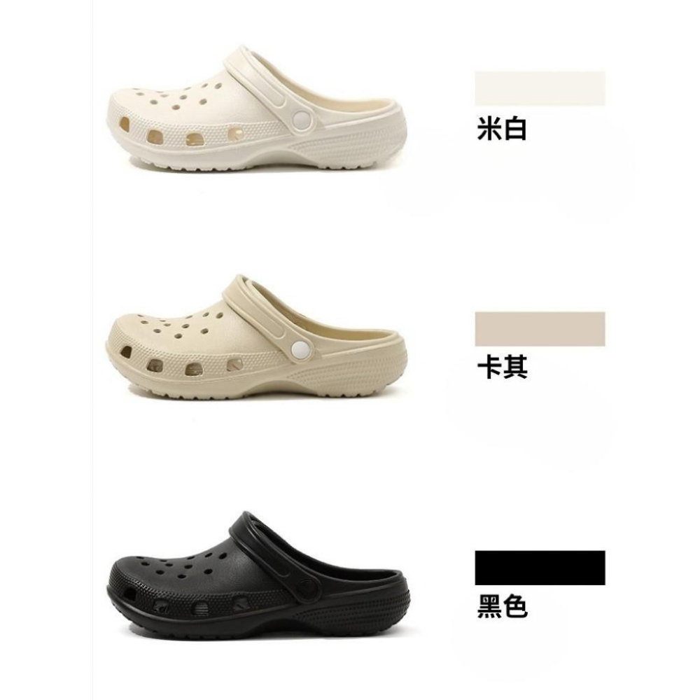 拖鞋 洞洞鞋 洞洞鞋男 情侶拖鞋 沙灘鞋 現貨 實拍  3色 防水 男鞋 拖鞋 布希鞋 花園鞋 玩水 露營 SS012-細節圖2