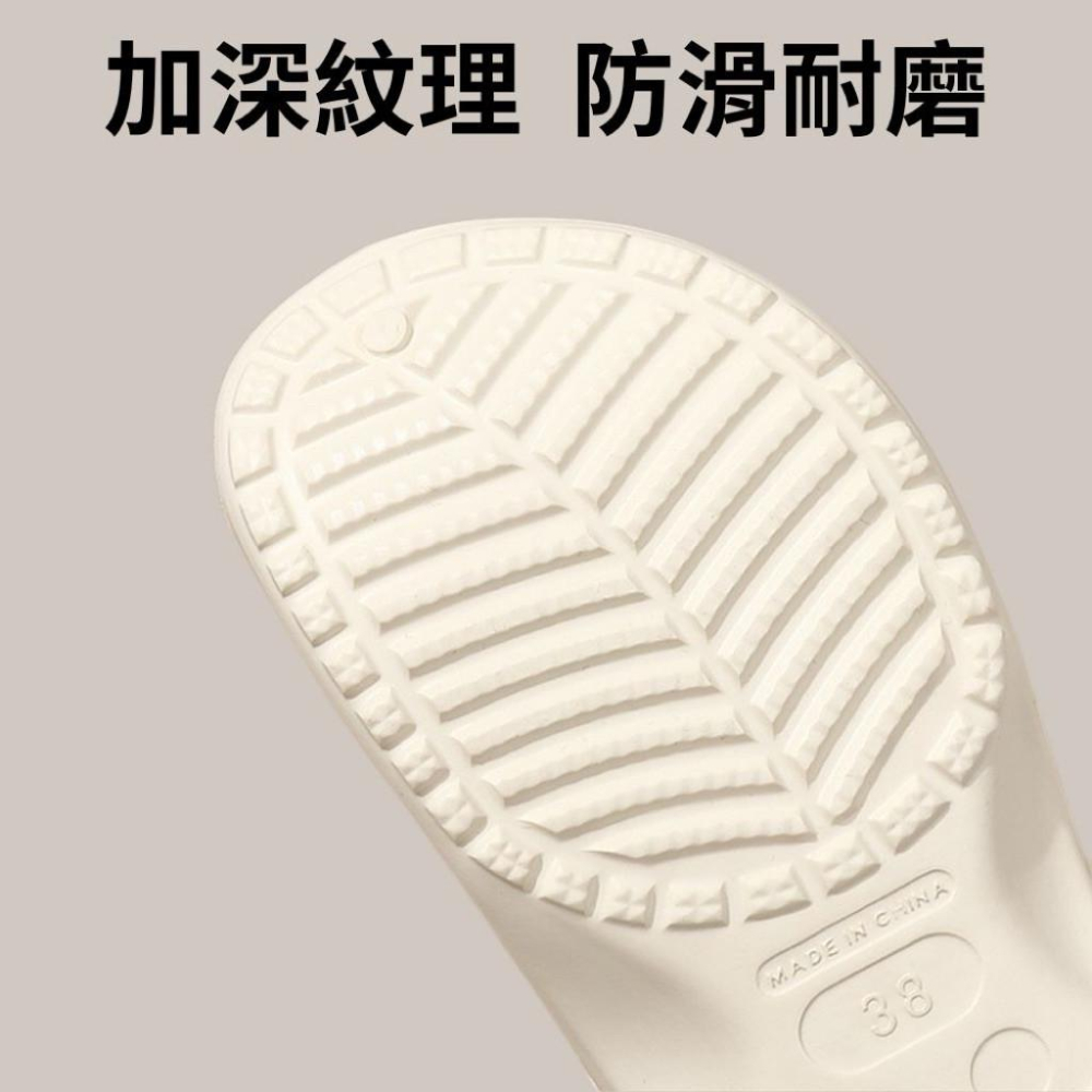 拖鞋 洞洞鞋 洞洞鞋男 情侶拖鞋 沙灘鞋 現貨 實拍  3色 防水 男鞋 拖鞋 布希鞋 花園鞋 玩水 露營 SS012-細節圖4