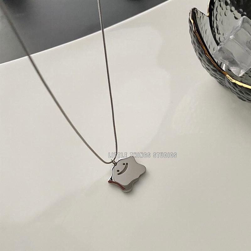 百變怪 項鍊 怪獸 可愛項鍊 潮流 現貨 吊墜 百變怪 小吊飾 銀色 短項鍊 可愛 SN003-細節圖2