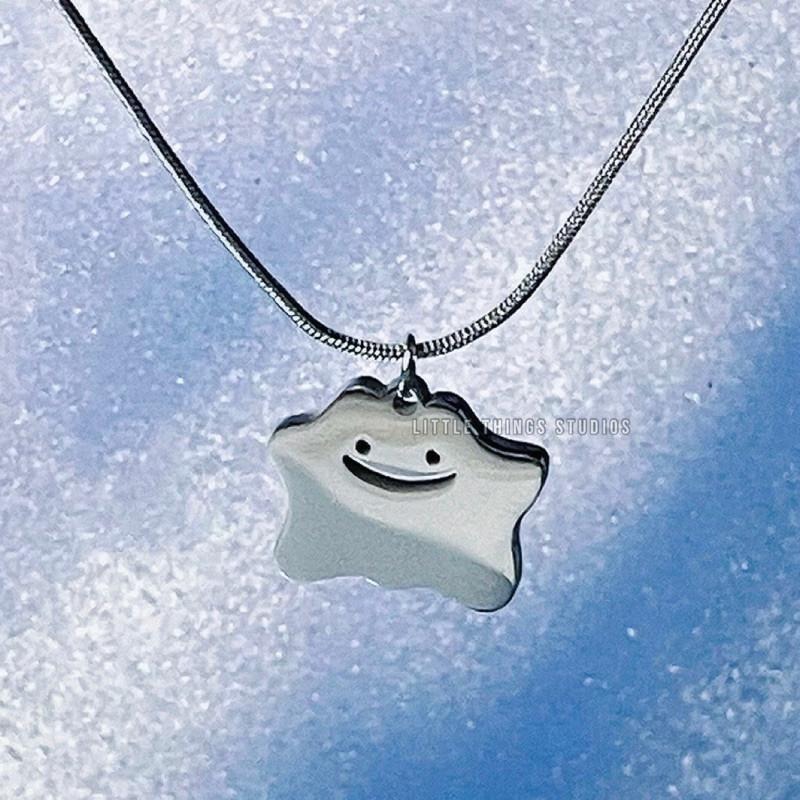百變怪 項鍊 怪獸 可愛項鍊 潮流 現貨 吊墜 百變怪 小吊飾 銀色 短項鍊 可愛 SN003-細節圖5