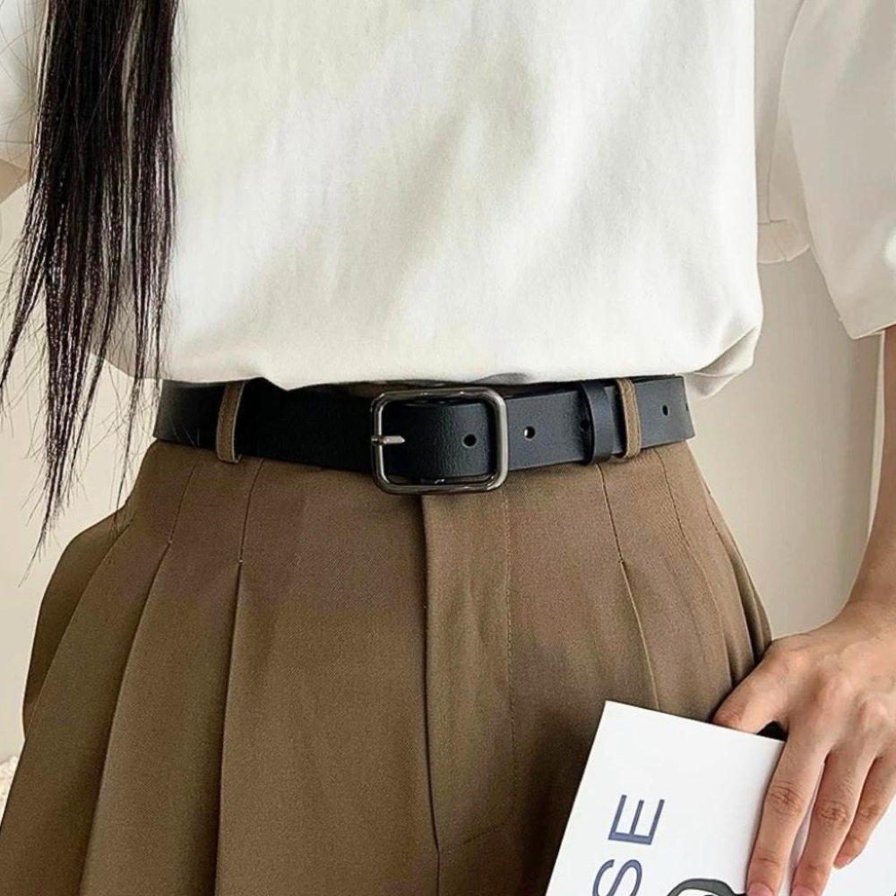 皮帶 真皮皮帶 男生皮帶 現貨 實拍 百搭皮帶 黑色 牛皮 男女通用 素面皮帶 黑色皮帶 商務皮帶 SBE002-細節圖8