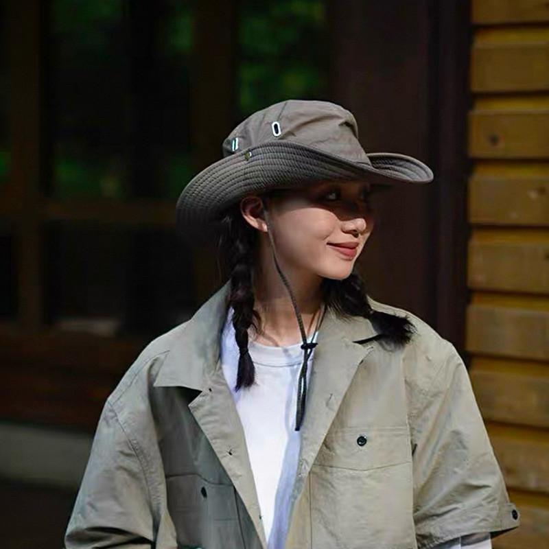 防曬 遮陽帽 防曬帽 現貨 upf50+ 抗紫外線 素面 防潑水 帽子 遮陽帽 抗uv 漁夫帽 男 女 露營帽 SC02-細節圖7