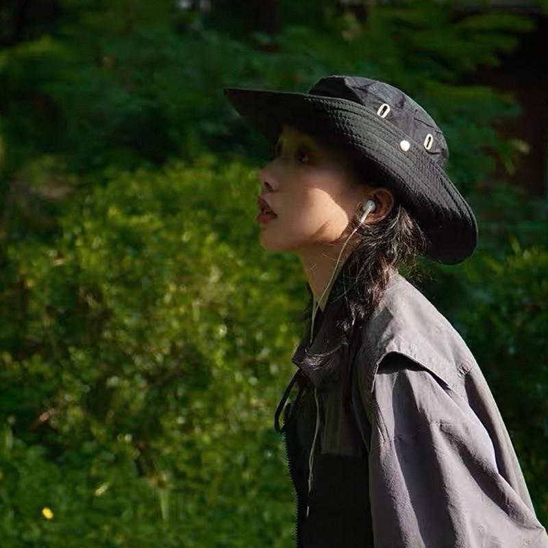 防曬 遮陽帽 防曬帽 現貨 upf50+ 抗紫外線 素面 防潑水 帽子 遮陽帽 抗uv 漁夫帽 男 女 露營帽 SC02-細節圖8