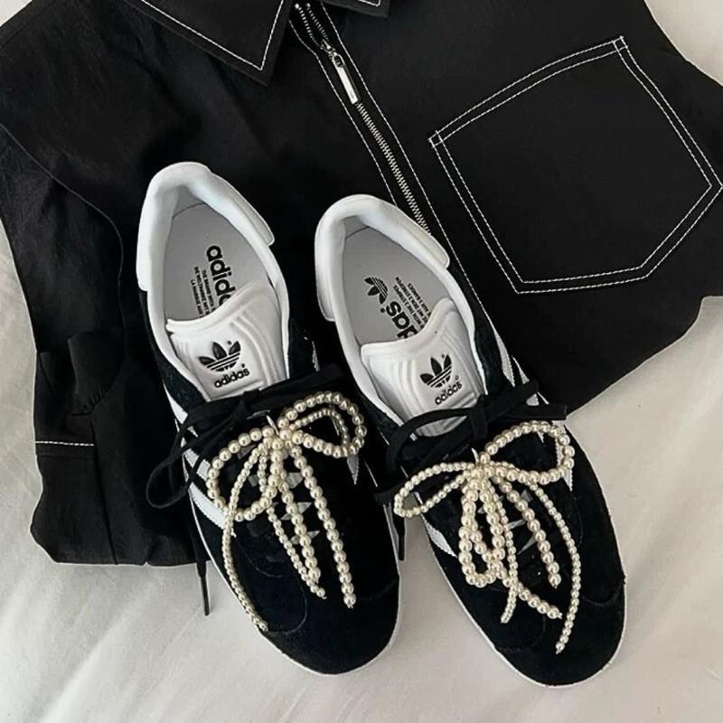 鞋扣 鞋釦 鞋帶 現貨 韓國同款 珍珠 蝴蝶結 流蘇 芭蕾舞鞋 鞋配件 運動鞋 nb samba 帆布鞋 洞洞鞋-細節圖2