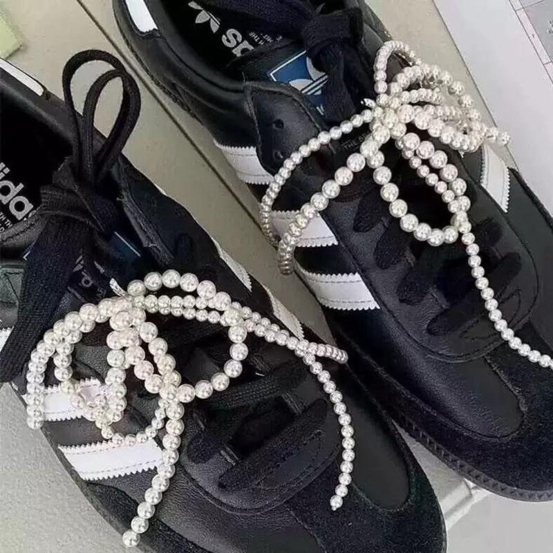 鞋扣 鞋釦 鞋帶 現貨 韓國同款 珍珠 蝴蝶結 流蘇 芭蕾舞鞋 鞋配件 運動鞋 nb samba 帆布鞋 洞洞鞋-細節圖4