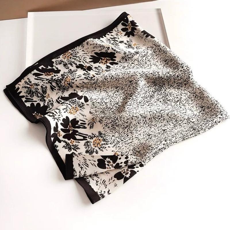 雛菊 小花 方巾 絲巾 領巾 頭巾 髮帶 現貨 韓系 花朵 包巾 小方巾 口袋巾 潮流 SA024_1-細節圖3