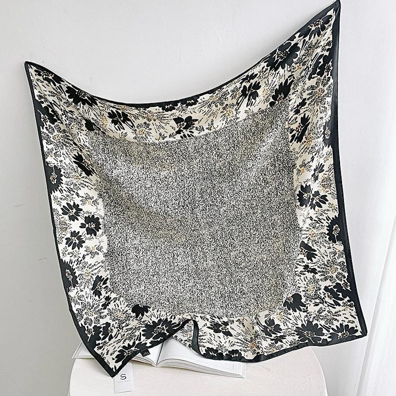 雛菊 小花 方巾 絲巾 領巾 頭巾 髮帶 現貨 韓系 花朵 包巾 小方巾 口袋巾 潮流 SA024_1-細節圖8